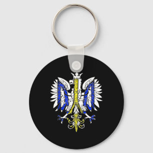 Polen und Ukraine Polnisch Ukrainisches Erbe Adler Schlüsselanhänger