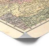 Polen Vintag 1923 Kartendruck Poster (Ecke)