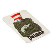 Polen Vintage-Reiseplakat Magnet (Rechte Seite)