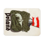 Polen Vintage-Reiseplakat Magnet (Horizontal)