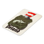 Polen Vintage-Reiseplakat Magnet (Linke Seite)