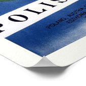 Polen Vintage Travel Poster (Ecke)