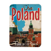 Polen Vintage Travel Poster Magnet (Vertikal)