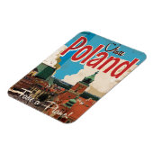 Polen Vintage Travel Poster Magnet (Linke Seite)