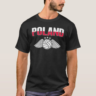 Polen Volleyball Liebhaber Jersey polnische Flagge T-Shirt