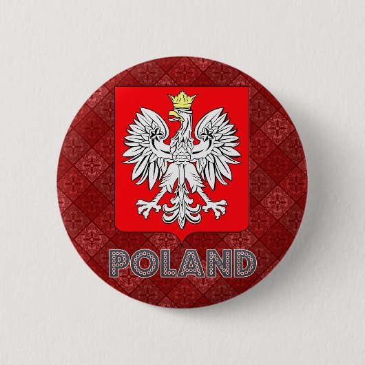 Polen-Wappen Button (Vorderseite)