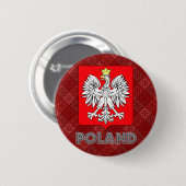 Polen-Wappen Button (Vorne & Hinten)