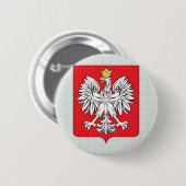 Polen-Wappen Detail Button (Vorne & Hinten)