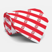 Polen-Wappen Flagge Krawatte (Gerollt)