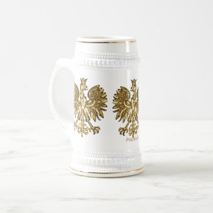 Polen (Wappen) Goldene Krone Bierglas