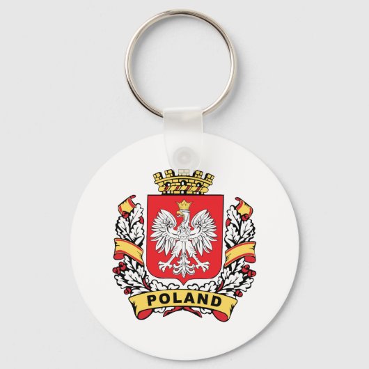 Polen Wappen Schlüsselanhänger (Vorderseite)