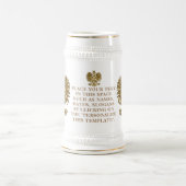 Polen - Wappen (Wappenschutt) Personalisiert Bierglas (Mittel)