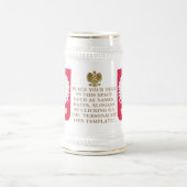 Polen - Wappen (Wappenschutt) Personalisiert Bierglas (Mittel)