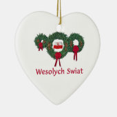 Polen-Weihnachten 2 Keramik Ornament (Rechts)