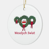 Polen-Weihnachten 2 Keramikornament (Links)