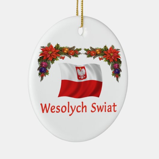 Polen-Weihnachten Keramik Ornament (Rechts)