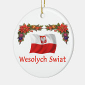 Polen-Weihnachten Keramik Ornament (Links)