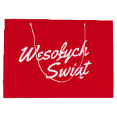 Polen Weihnachtsgeschenktasche Große Geschenktüte (Rückseite)
