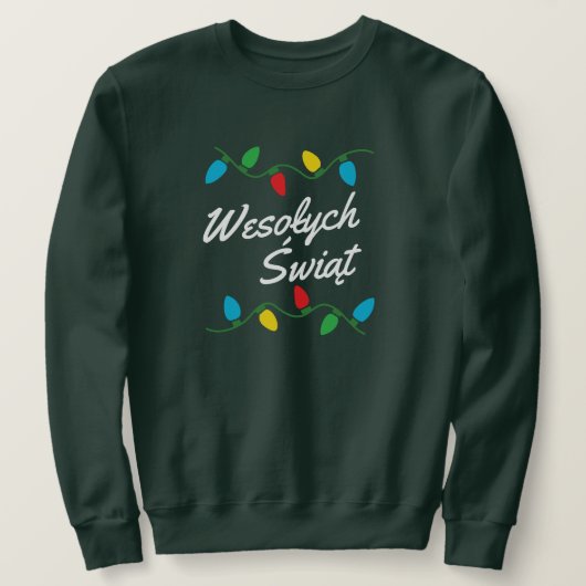 Polen Weihnachtssüßchen Polnisch Świąteczny Sweter Sweatshirt (Design vorne)