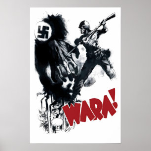 Polen-WWII-Propagandaposter Hände weg! Poster