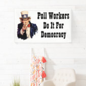 Polenarbeiter tun es für die Demokratie Banner (Insitu)