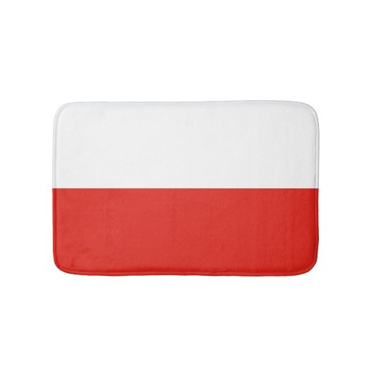 Polenflagge Badematte (Vorderseite)