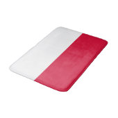 Polenflagge Badematte (Schrägansicht)