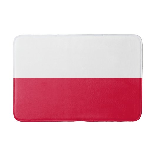 Polenflagge Badematte (Vorderseite)