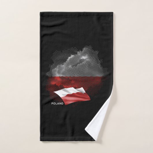 Polenflagge Badhandtuch Set (Handtuch)
