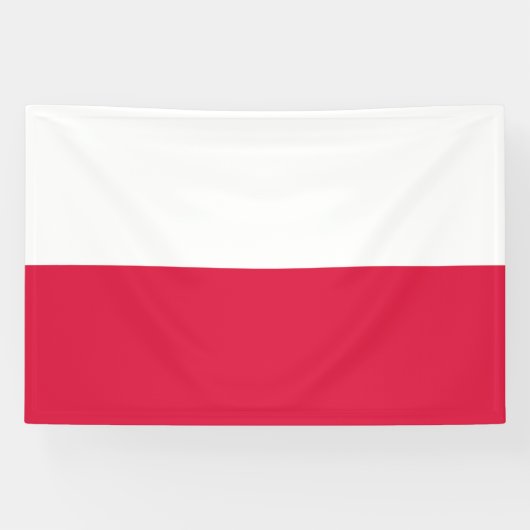 Polenflagge Banner (Horizontal)
