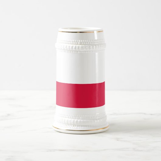 Polenflagge Bierglas (Mittel)