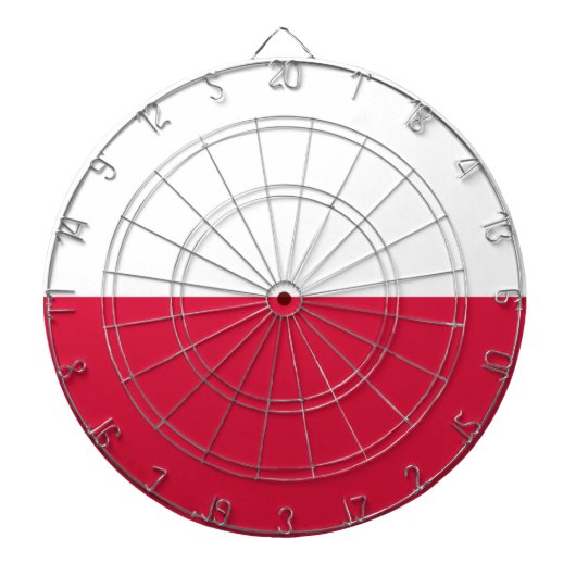 Polenflagge Dartscheibe (vorne)