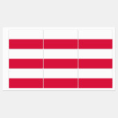 Polenflagge Etiketten (Blatt)