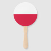 Polenflagge Fächer (Rückseite)