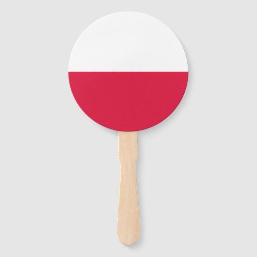 Polenflagge Fächer (Vorderseite)