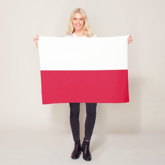 Polenflagge Fleecedecke (Beispiel)