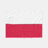 Polenflagge Fleecedecke (Vorderseite (Horizontal))