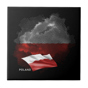 Polenflagge Fliese
