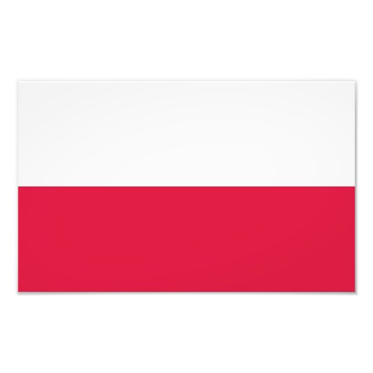 Polenflagge Fotodruck (Vorne)