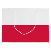 Polenflagge Große Geschenktüte (Vorderseite)