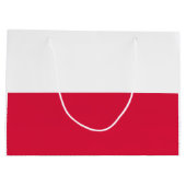 Polenflagge Große Geschenktüte (Rückseite)