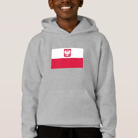 Polenflagge Hoodie (Vorderseite)