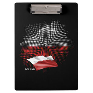 Polenflagge Klemmbrett