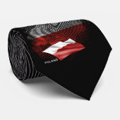 Polenflagge Krawatte (Gerollt)
