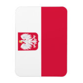 Polenflagge Magnet (Vertikal)