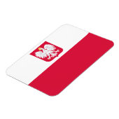 Polenflagge Magnet (Linke Seite)