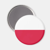 Polenflagge Magnet (Vorderseite/Rückseite)