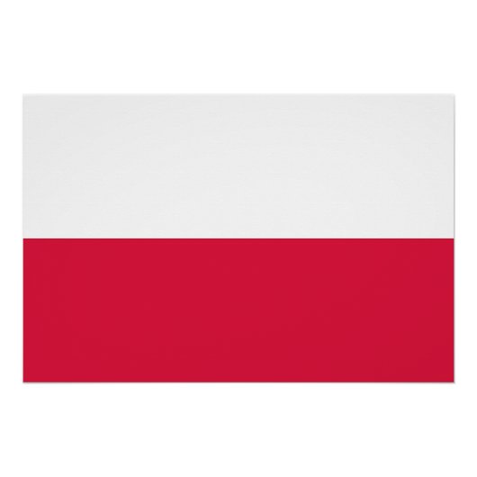 Polenflagge Poster (Vorderseite)