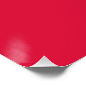 Polenflagge Poster (Ecke)