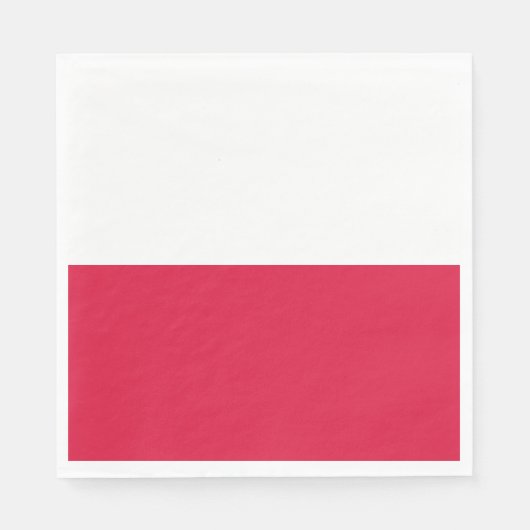Polenflagge Serviette (Vorderseite)